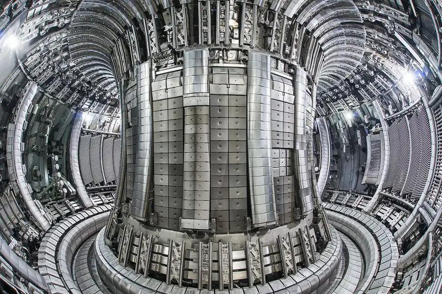 The Joint European Torus fusion reactor.